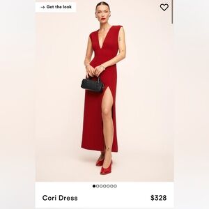 Reformation Cori Dress in Lipstickck